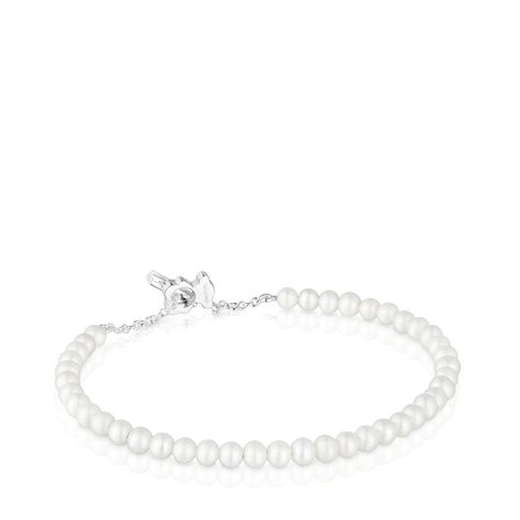 Pulsera esclava con perlas cultivadas I-Bear-2