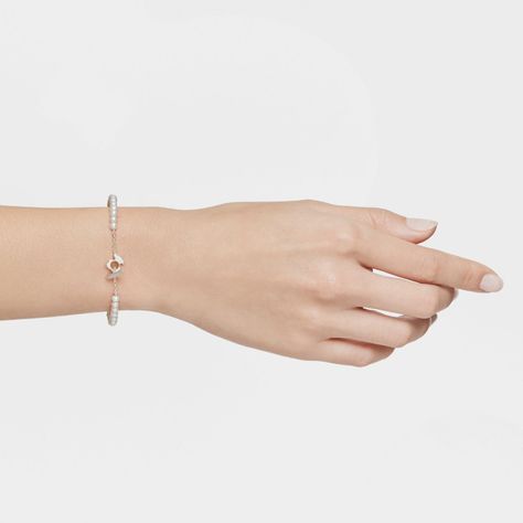 Pulsera esclava con perlas cultivadas I-Bear-3