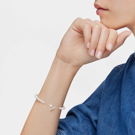 Pulsera esclava con perlas cultivadas I-Bear-5