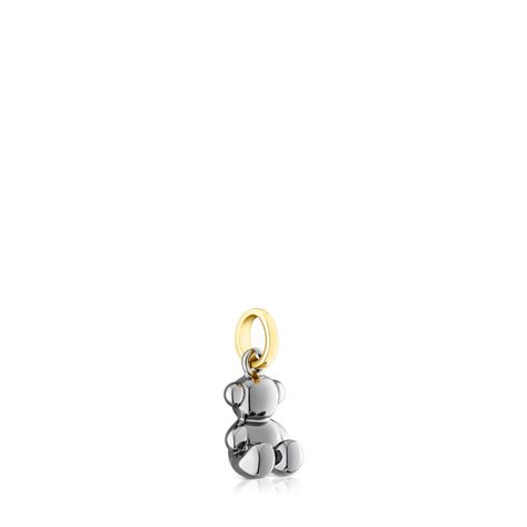 Colgante oso de plata dark silver vermeil Boss Bear Tous-1