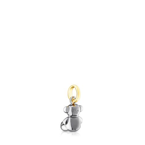 Colgante oso de plata dark silver vermeil Boss Bear Tous-2