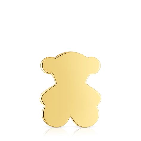 Charm TOUS 1950 oso mediano con baño de oro 18 kt sobre plata-0