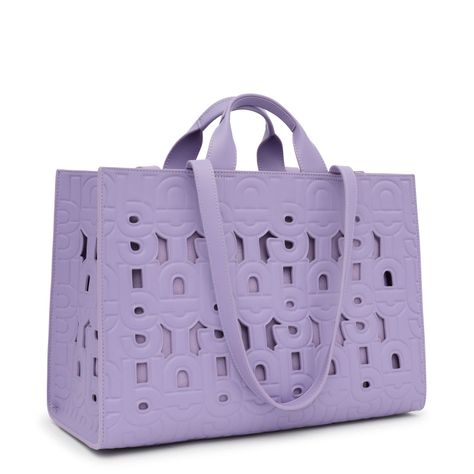 Shopper grande Amaya lila oscuro TOUS MANIFESTO CUT-1