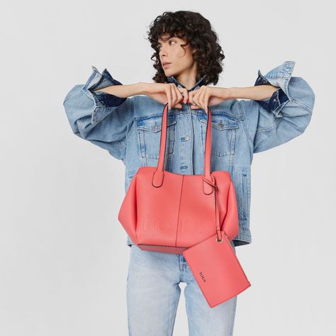 Bolso Capazo pequeño coral Terra TOUS-4