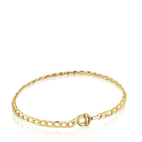Pulsera con baño de oro 18 kt sobre plata TOUS MANIFESTO-0
