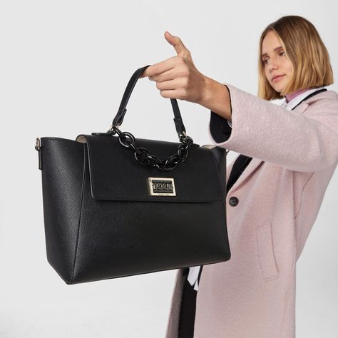 Bolso City grande negro Funny Tous-6