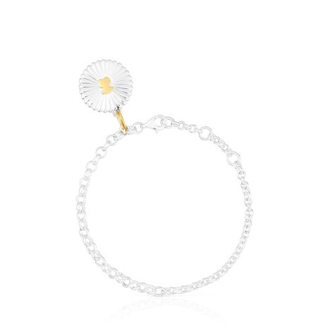 Pulsera de plata y plata vermeil oso Iris Motif Tous-1