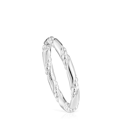 Anillo pqueño de plata Twisted-0