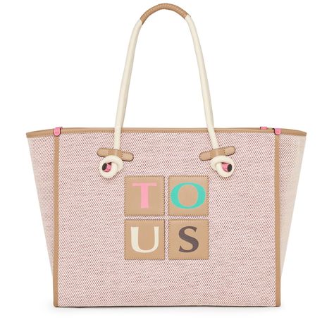 Bolso Capazo grande rosa TOUS Yummy-0