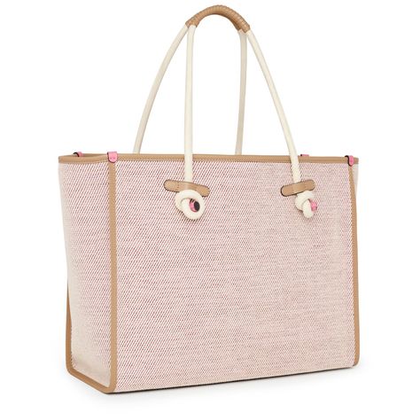 Bolso Capazo grande rosa TOUS Yummy-1