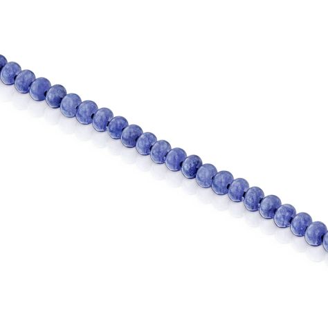 Pulsera con baño de oro 18 kt sobre plata y cuarzita azul Hold Oval-2