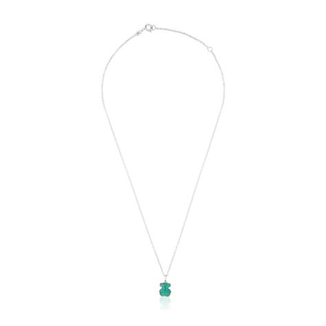 Collar New Color de Plata con Amazonita Tous-1