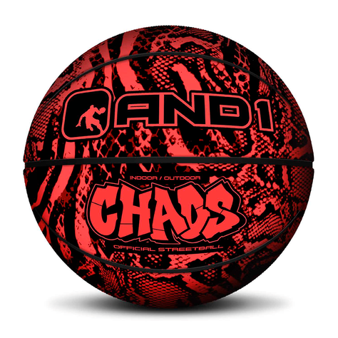 Balón And1 Chaos Animal Print Basketball Rojo-0