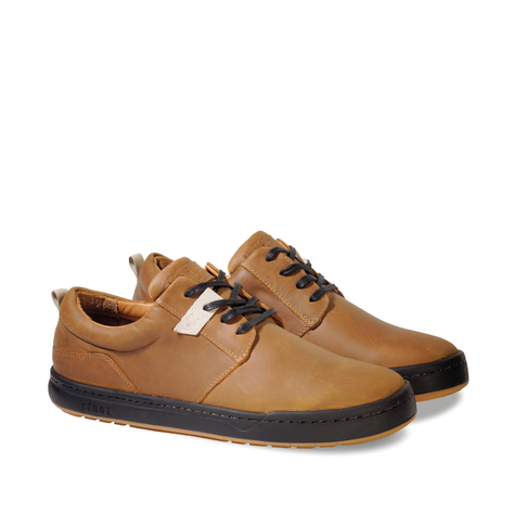 Zapatilla Cuero Hombre Russky - Tabaco-0