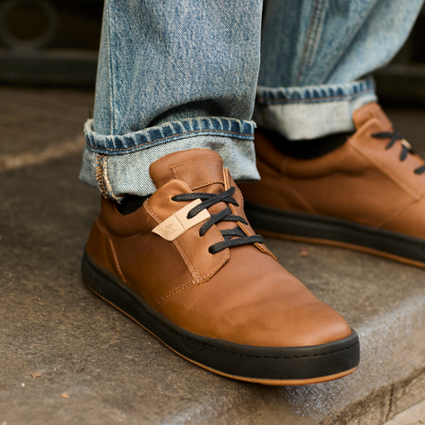 Zapatilla Cuero Hombre Russky - Tabaco-2