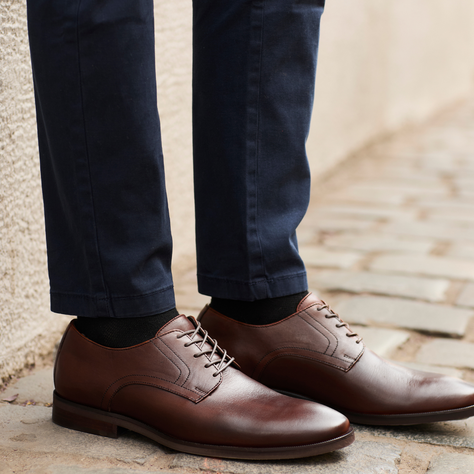 Zapato Cuero Hombre Manhattan Light - Cafe-2