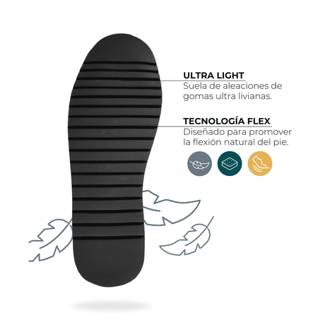 Zapato Mid Cuero Hombre Véroz Milenio Mid Light - Tabaco-5