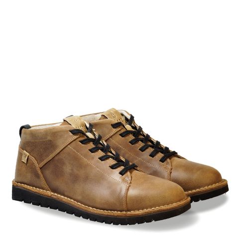 Zapato Mid Cuero Hombre Véroz Milenio Mid Light - Tabaco-1
