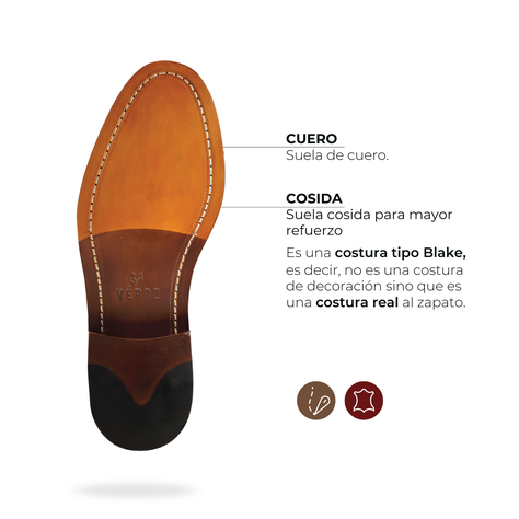 Zapato Cuero Hombre Gran Belt - Avellana-5