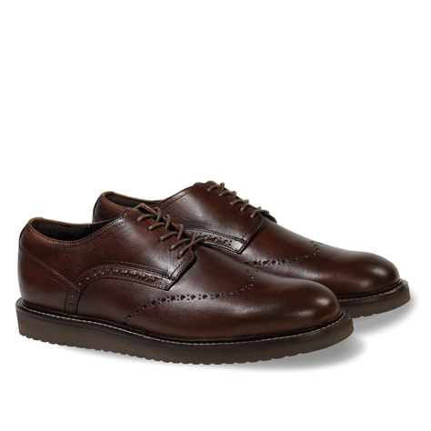 Zapato Cuero Hombre Scalzi Light - Cafe-0