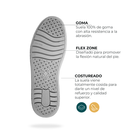 Zapatilla Cuero Hombre Rialto - Negro-4