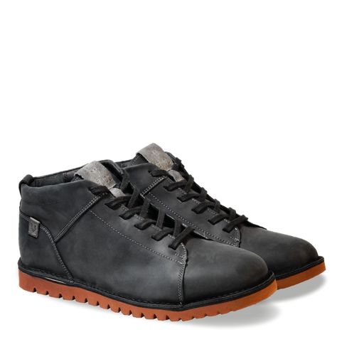 Zapato Mid Cuero Hombre Véroz Milenio Mid Light - Negro-1