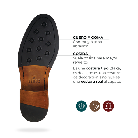 Zapato Cuero Hombre Vittorio - Avellana-4