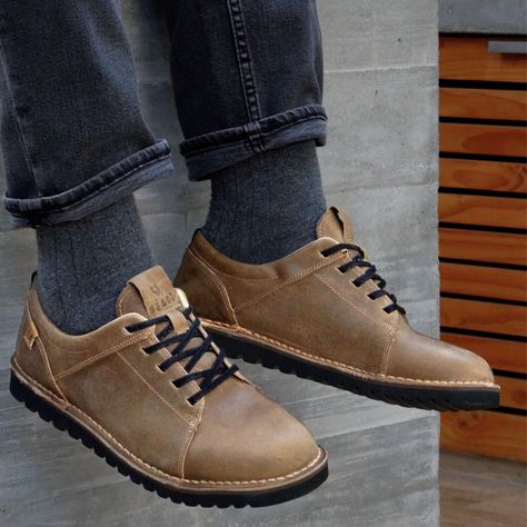 Zapato Cuero Hombre Véroz Milenio Light - Tabaco-4