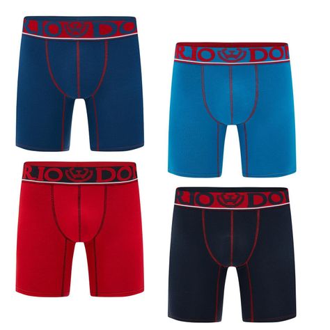 Pack 4 - Boxer Medio Algodón Hombre  -0