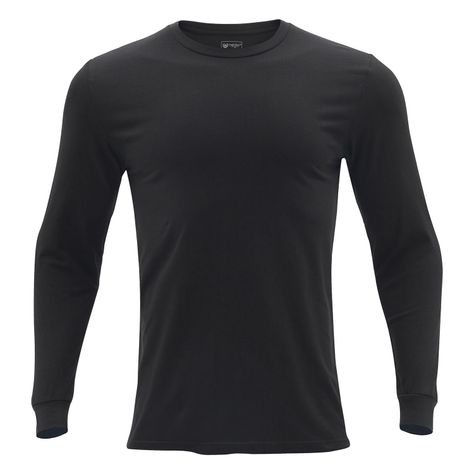 Pack 2 Camisetas Manga Larga Algodón Hombre Con Bolso de Regalo-2