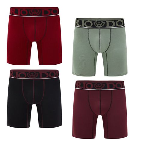 Pack 4 Boxer Medio Algodón Hombre  -0
