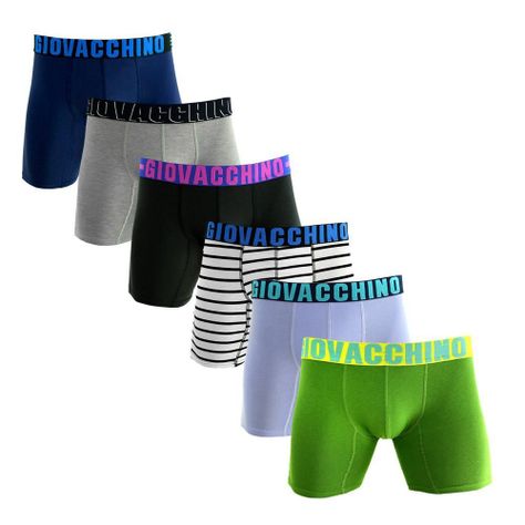 Boxer Medio Algodón Hombre Pack 6-0