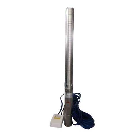 Bomba Sumergible Agua Pozo Profundo 4" 2HP 132m + 50m Cable-0