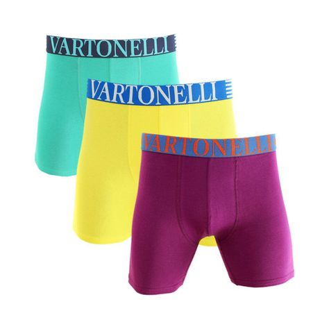 Boxer Medio Algodón Hombre Pack 3-0