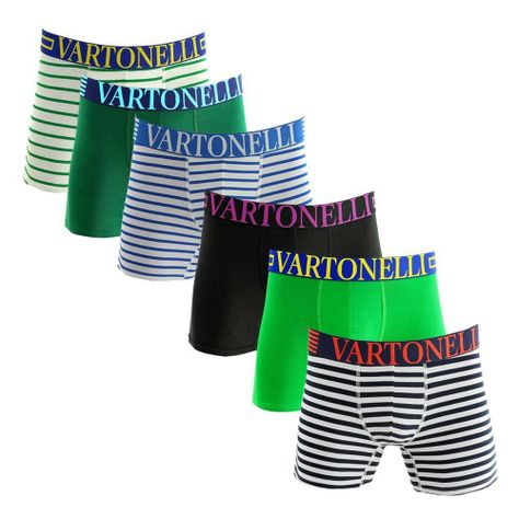 Boxer Medio Algodón Hombre Pack 6-0