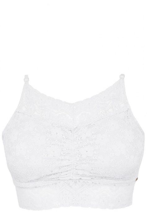 Top Encaje Recogido Blanco 2Rios-0