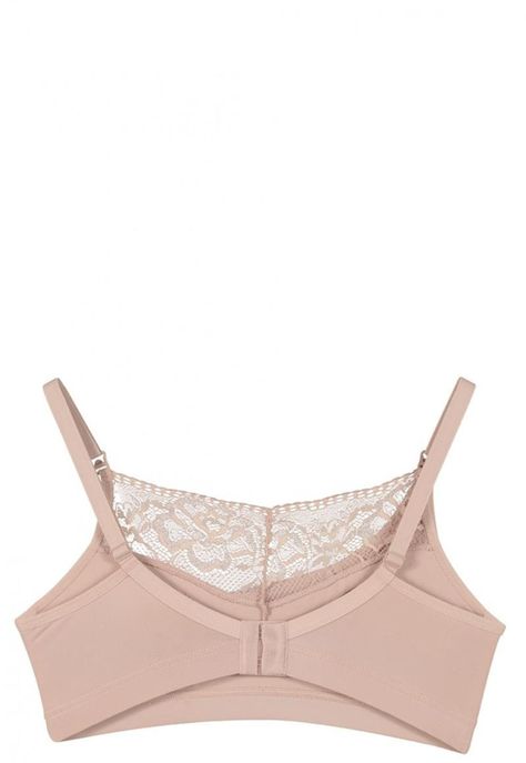 Sosten Lactancia Semi Encaje Algodón Beige 2Rios-1