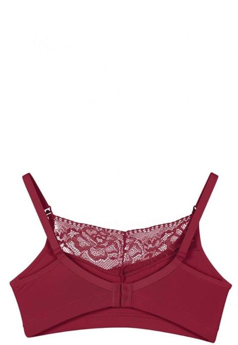 Sosten Lactancia Semi Encaje Rojo 2Rios-2
