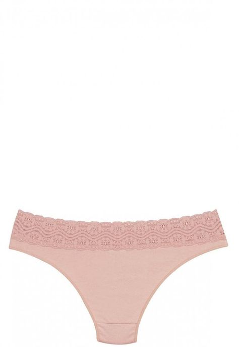 Bikini Algodón Con Encaje Palo De Rosa 2Rios-2