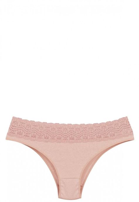 Bikini Algodón Con Encaje Palo De Rosa 2Rios-1