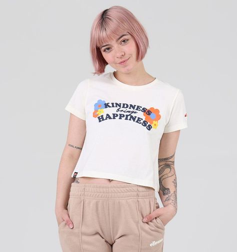 POLERA Ninia ELLESSE GEORGETTE CREMA-0