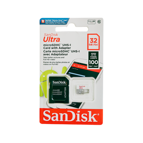 Pack 4 Tarjetas Sandisk  Microsd 32gb Clase 10 -2