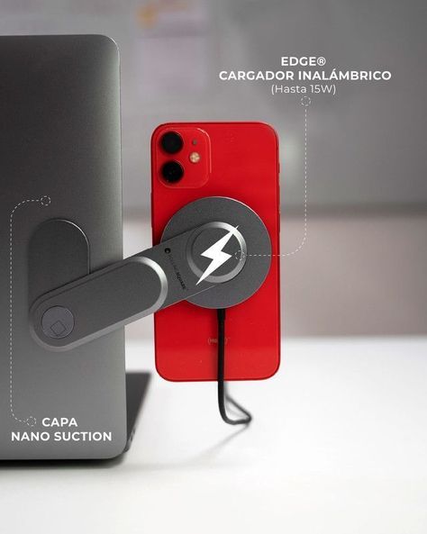EDGE® - KIT MODULAR TRABAJO MÓVIL, SOPORTE CELULAR, CARGA INALÁMBRICA Y LUZ LED-2