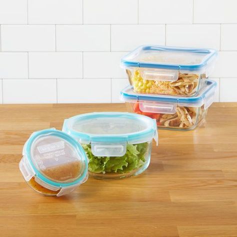 Set de 4 contenedores de vidrio Total Solution Glass Snapware by Pyrex-1