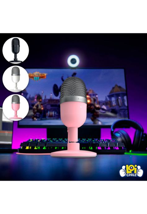 Micrófono Razer Seiren Mini Rosa-3