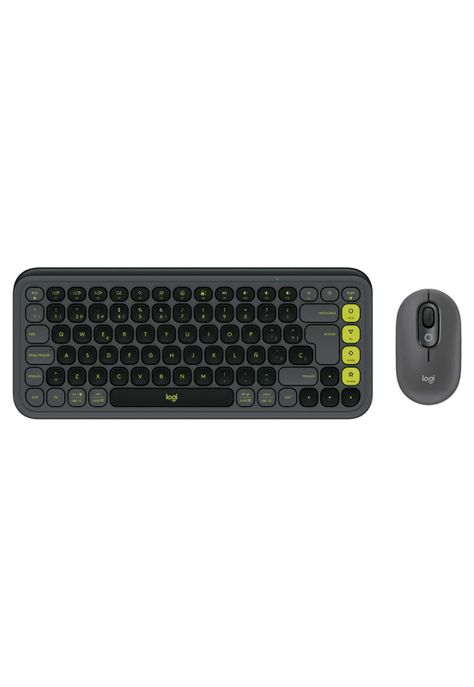 Kit Teclado y Mouse Inalámbricos Logitech Pop Icon Negro-3