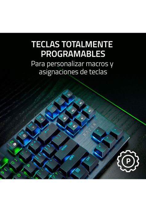 Teclado Gamer Razer Huntsman V3 X TKL Purple Switch Español-6