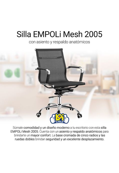 Silla de Oficina con Respaldo Anatómico Empoli-1