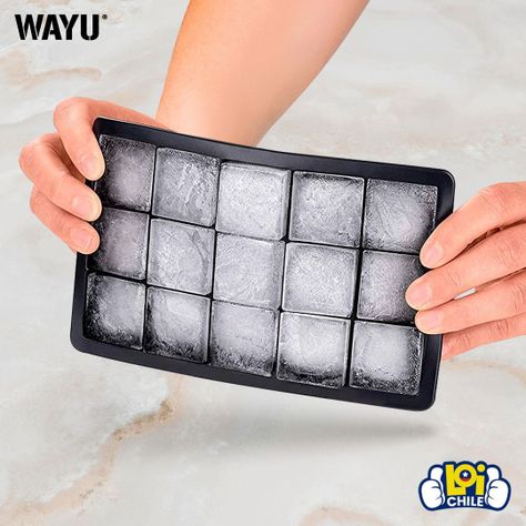 Cubeta de Hielo Molde Silicona Wayu Pequeña para 15 cubos-3
