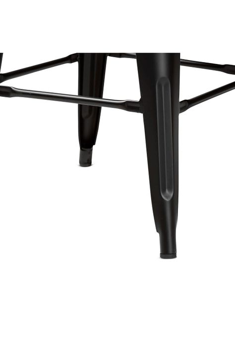 Set de 4 Pisos Taburete Tolix Bar Empoli Metálico Negro-4